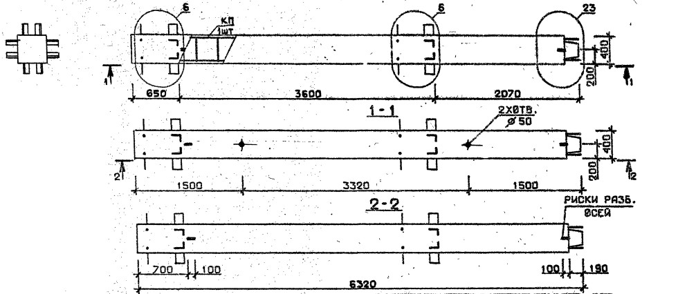 Колонна 2КВ 36.63-13-с Серия 1.020.1-2с/89